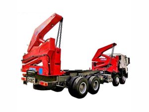 Camion chargeur latéral Hammar en location à Dakar pour chantiers BTP